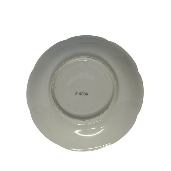 Vintage Porcelain Teacup and Saucer Set with Gold Accents Floral Design - Picture 3 of 7